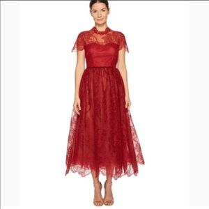 STUNNING Marchesa Notte tea length a line dress